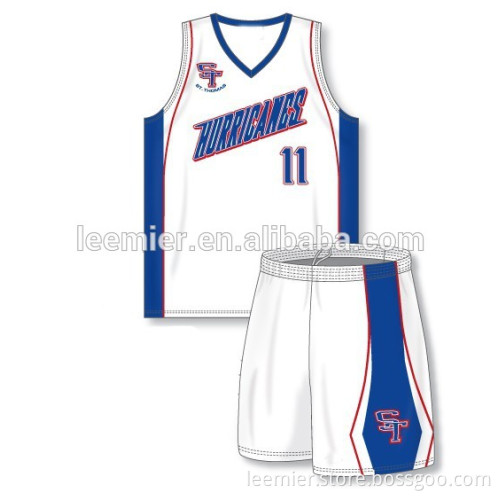 Sublimated breathable cheap reversible basketball uniforms